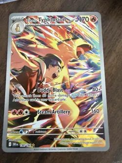 Pokemon TCG Ethan's Typhlosion Destined Rivals Illustration Rare Card 190/182 - Image 3