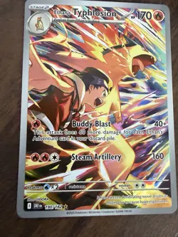 Pokemon TCG Ethan's Typhlosion Destined Rivals Illustration Rare Card 190/182 - Image 4