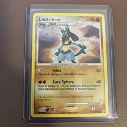 Pokemon TCG Lucario Diamond & Pearl 6/130 Holo Rare 2007 Pokemon Card - Image 1