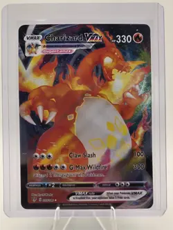 Pokemon TCG Charizard VMAX Darkness Ablaze Holo Ultra Rare Card 020/189 NM - Image 1