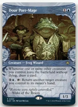 Dour Port-Mage (Showcase) #303 (NM) Bloomburrow BLB Magic MTG - Image 1