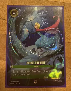 Lorcana Winterspell Freeze The Vine (Enchanted) 231/204 - Image 2