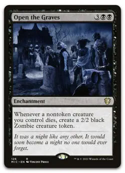 Open the Graves #126 (NM) Midnight Hunt MIC Magic MTG - Image 1