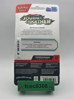 Pokemon Journey Together Checklane Blister Pack Rhyperior Triple Promo New - Image 2