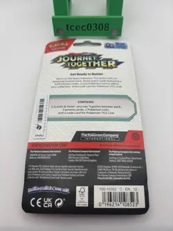 Pokemon Journey Together Checklane Blister Pack Rhyperior Triple Promo New - Image 4