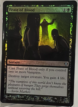 FOIL Feast of Blood / Blutfest - ZENDIKAR - englisch (n-mint +) Vampires - Image 1
