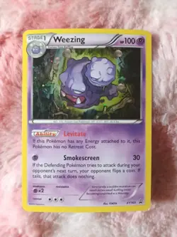 Pokemon XY Black Star Promo XY163 Weezing Holo TCG Card - Image 1