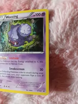 Pokemon XY Black Star Promo XY163 Weezing Holo TCG Card - Image 3
