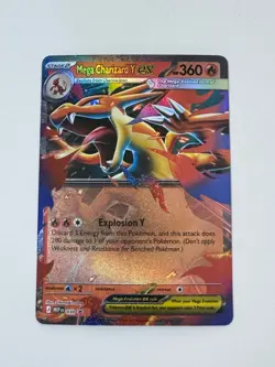 Pokemon Mega Charizard Y EX 030 MEP Full Art Holo Promo - Image 1