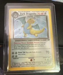 Pokemon TCG Dark Dragonite 5/82 Team Rocket Holo Rare Unlimited English - Image 1