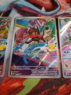 Pokemon First Partner Illustration Collection Series 1 Alolan Starters Promo Set - Image 3