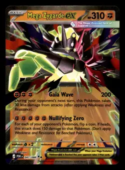 Mega Zygarde ex 047/088 ME03 Perfect Order Pokemon Near Mint - Image 1