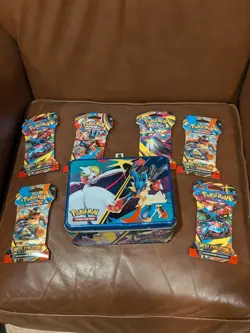 Pokemon TCG 2025 Fall Chest Mega Gardevoir + 6 Sleeved Mega Evolution Packs - Image 3