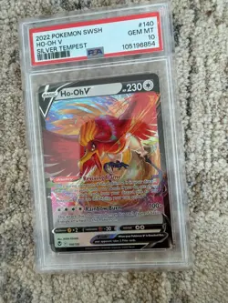 Ho-Oh V 140/195 Silver Tempest Holo PSA 10 GEM MT Pokemon 2022 - Image 1