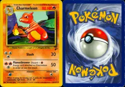 CHARMELEON 35/130 UNCOMMON BASE SET 2 POKEMON HP - Image 3