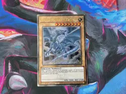 Blue-Eyes White Dragon NM 8th Art Quarter Century Secret Rare RA04-EN108 YuGiOh - Image 2