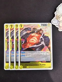 4x EB04-054 Bartholomew Kuma R Playset -One Piece TCG Adventure on Kami's Island - Image 1
