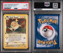 2000 Pokemon Rocket 1st Edition: # 83 Dark Raichu-Holo PSA 6 - Image 5