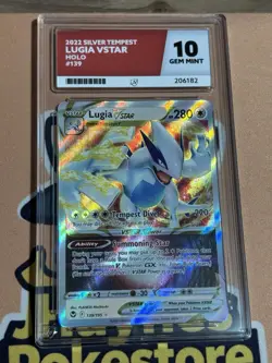 Pokemon TCG Lugia VSTAR 139/195 Silver Tempest Holo Ultra Rare Ace Mint 10 - Image 1
