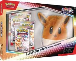POKEMON TCG Scarlet & Violet Prismatic Evolutions Accessory Pouch Eevee Pouch - Image 1