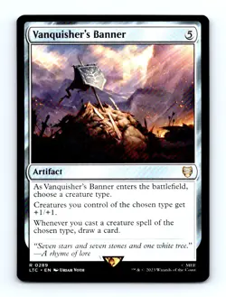 #289 2023 Tales of Middle-earth Commander LTC Vanquisher's Banner Rare - Image 1