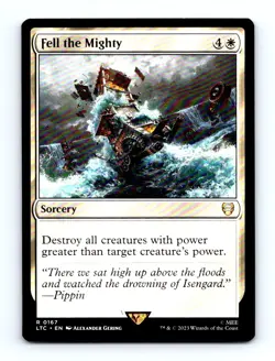 #167 2023 Tales of Middle-earth Commander LTC Fell the Mighty Rare - Image 1