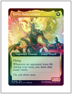 1x Kefka, Court Mage, Extended Art Foil, Final Fantasy, Magic MTG NM - Image 2