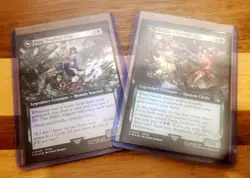 1x Vanille, Cheerful l'Cie + Fang, Fearless l'Cie, Extended Art Foil, MTG NM - Image 1