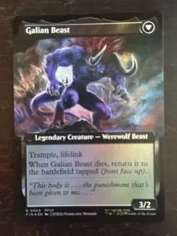 MTG Final Fantasy English Vincent Valentine Extended Art 0454 Foil - Image 2