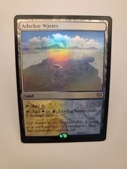 Adarkar Wastes Foil 243 Magic The Gathering Dominaria United Rare Land - Image 1