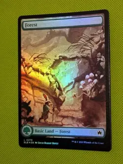 MTG *FOIL FULL ART* Bloomburrow FOREST #279 NM - Image 2