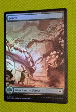MTG *FOIL FULL ART* Bloomburrow FOREST #279 NM - Image 3