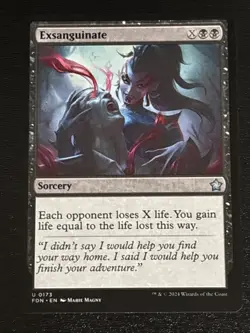 MTG Foundations Exsanguinate 0173 NM - Image 1