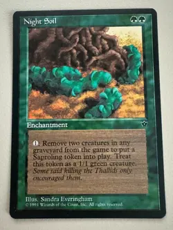 Night Soil ~ Version 1 MTG - Fallen Empires - Englisch ©1994 NM/EX - Image 1