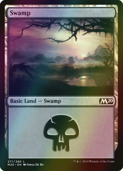 MTG Swamp (271) Foil ** Core Set 2020 ** English (NM) - Image 1