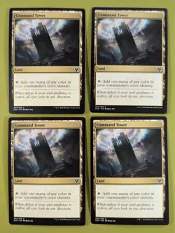 Command Tower x4 Commander 2020 4x Playset Magic the Gathering MTG - Image 1