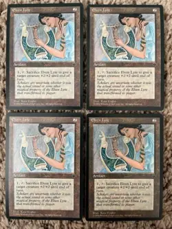 MTG- Elven Lyre x4 - Fallen Empires - Reserved List - Image 1