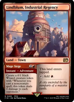 X 1 Lindblum, Industrial Regency NM-M FIN 285 MTG Magic The Gathering - Image 1