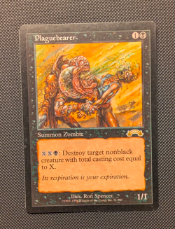 MTG EXODUS EXO PLAGUEBEARER LIGHT PLAY FREE SHIPPING - Image 1