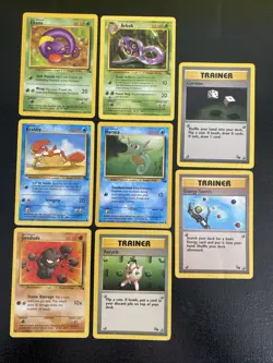 Lot of 8-VINTAGE - Pokemon Cards WOTC - Fossil - Hp- Lot 12 - Image 1