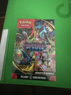 Pokemon TCG Mega Evolution Phantasmal Flames Booster Bundles New Sealed 6 Packs - Image 1