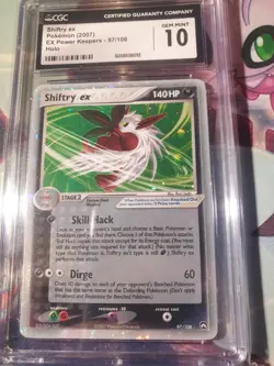 CGC 10 Shiftry ex 97/108 Holo Rare EX Power Keepers Pokemon - Image 1