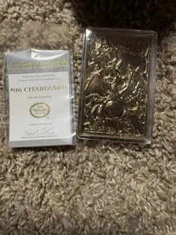 1999 Pokemon Charizard 23k Gold Plated Card Burger King Promo COMPLETE w/ Box CO - Image 3