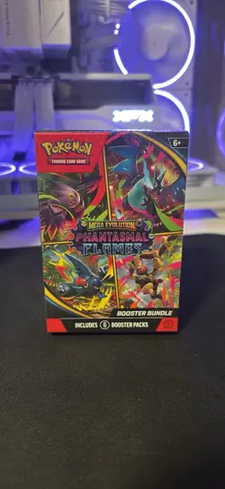 Pokemon Booster Bundle Box Mega Evolution Phantasmal Flames TCG - Image 1