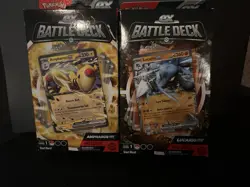 Pokemon TCG V Battle Deck Ampharos and Lucario (POK85228) 820650852282 - Image 1