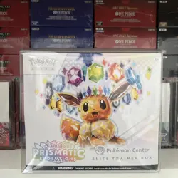 Pokemon Center Prismatic Evolutions ETB Elite Trainer Box + PROTECTIVE CASE - Image 1