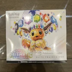 Pokemon Center Prismatic Evolutions ETB Elite Trainer Box + PROTECTIVE CASE - Image 2