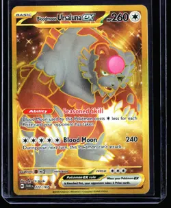 2024 Scarlet & Violet - Twilight Masquerade Bloodmoon Ursaluna ex #222 Hyper - Image 1