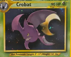 Pokemon TCG Crobat Holo Unlimited Rare Neo Revelation 4/64 (2000) - Image 2
