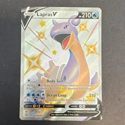 Pokemon Lapras V SV110/SV122 Shining Fates Shiny Holo Rare Full Art 210 HP - Image 1